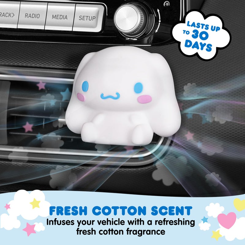 Carbella Hello Kitty Car Air Freshener - Cute and Long-Lasting Cinnamoroll Air Freshener for Car  Easy Clip-On Hello Kitty Car Accessories  Odor Eliminator  Fun Scents  30 Days Freshness  White/Blue - Image 2